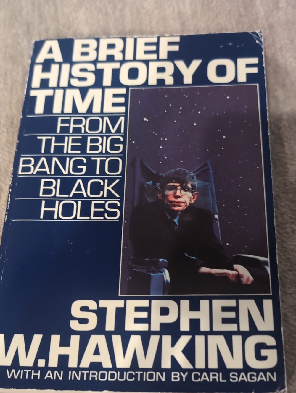 A Brief History of Time - Stephen W. Hawking (Blue Cover) 1988 First Edition